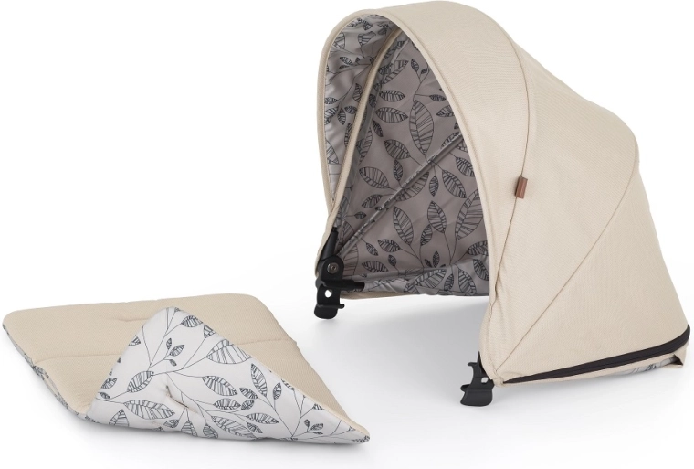 Sonnendach für Kinderwagen Royal2/3 Sahara Beige mit Einlage und Polsterung PETITE&MARS