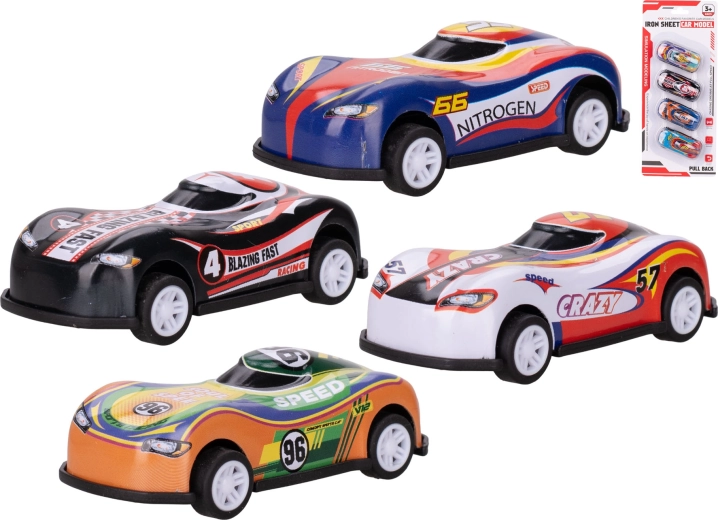 Metall-Rennwagen mit Rückziehmotor - 1 Stück