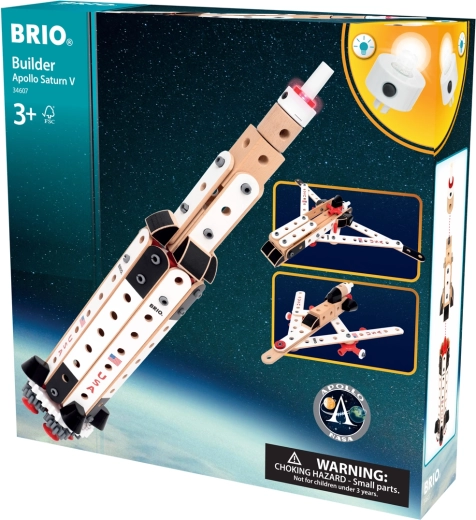 BRIO Builder NASA Apollo Saturn V – Rakete und kreatives Set