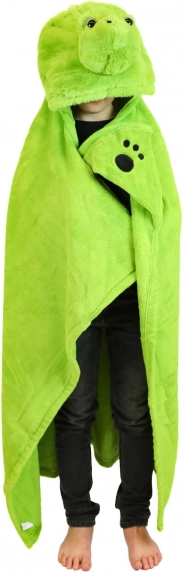 Cozy Noxxiez warme Kinderkapuzendecke Schildkröte