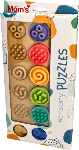Sensorische Puzzle-Scheiben XL für Babys 6M+ Mom’s Care