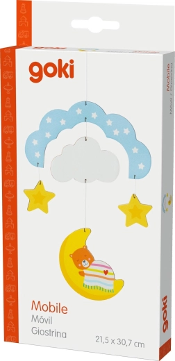 Hölzerndes Hängemobile fürs Babybett Bärchen – 1 Stück