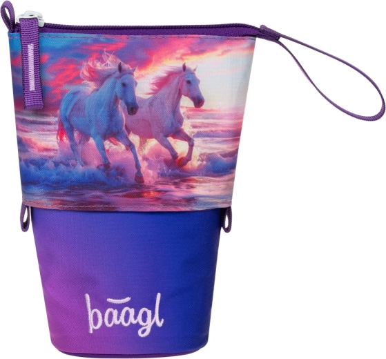 Baagl Schulmäppchen Pastelkovník Pferde Herz GRS