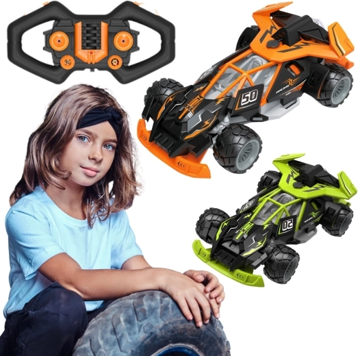 Woopie RC-Rennauto mit Dampf und LED-Beleuchtung