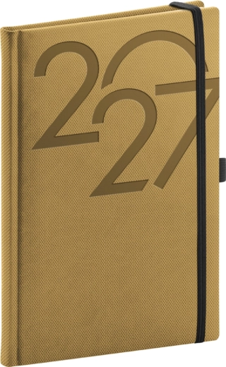 NOTIQUE Wochenkalender Ajax 2027 Gold 15 × 21 cm