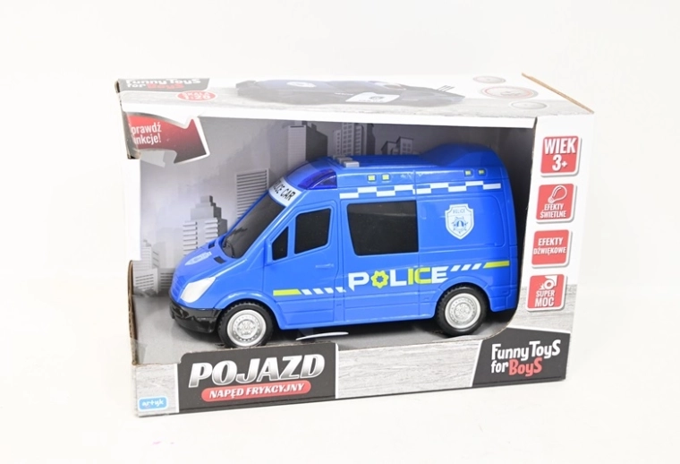 Polizeibus mit Schwungradantrieb mit Licht und Sound