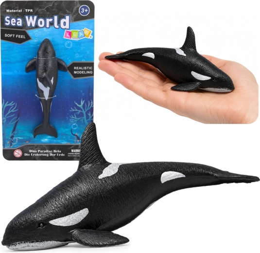 Realistische Gummi-Orca-Figur 17,5 cm