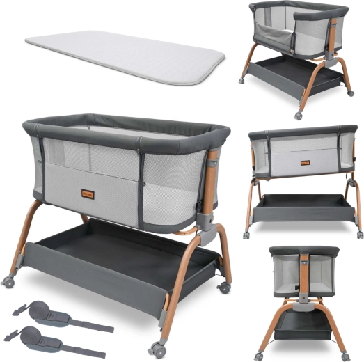 Milly Mally Beistellbett Nino grey