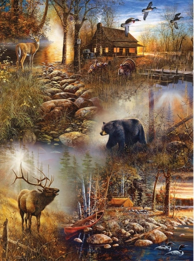 Diamantmalerei Waldtiere 30 × 40 cm
