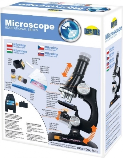 Mikroskop 100-, 200-, 450-fach