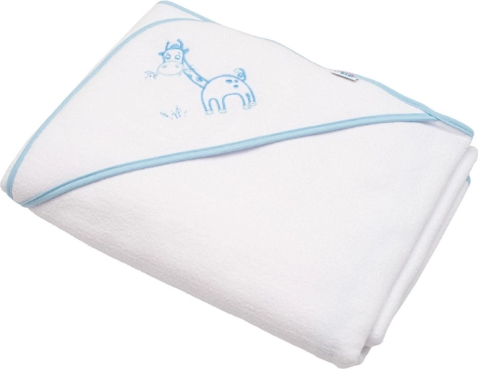 Kinder-Frotteehandtuch mit Kapuze New Baby Giraffe 100 × 100 cm weiß