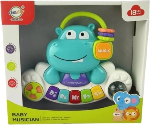 Kinderklavier mit Erbsen-Motiv in Geschenkbox