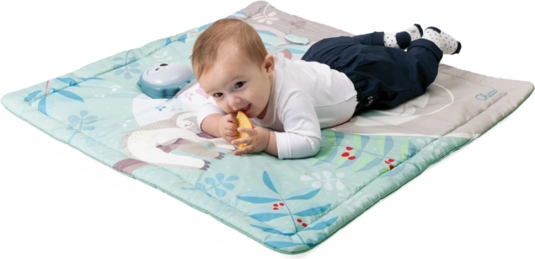 Chicco Spieldecke Eulchen 2-in-1 mit Nachtlicht 80 × 80 cm