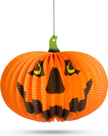 Hängende Halloween-Laterne in Kürbisform, 26 cm