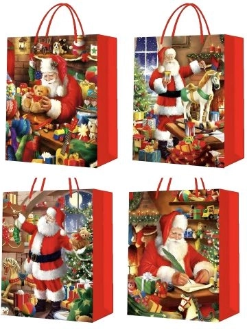 Weihnachtliche Geschenktüte XXL