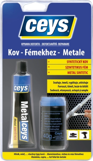 Metallgefüllte Spachtelmasse 40 ml + 40 g CEYS