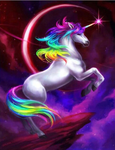 Norimpex Malen nach Zahlen Einhorn 40 × 50 cm