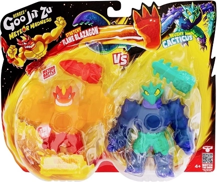 Heroes of Goo Jit Zu Meteor Madness – Flame Blazagon vs. Mushy Cacticus (2er-Pack)