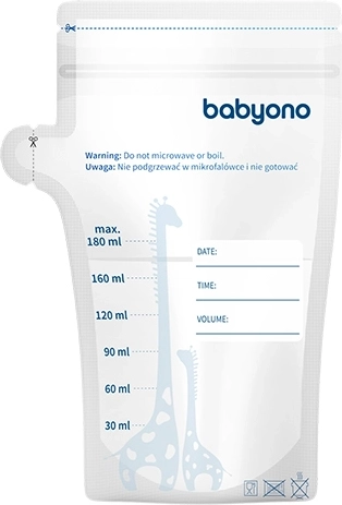 Muttermilchbeutel 180 ml – 30 Stk. BabyOno