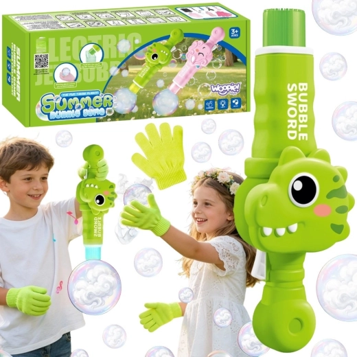 Woopie Dinosaurier-Seifenblasenmaschine mit Raucheffekt