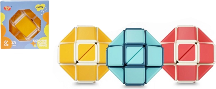 Farbiges Logikpuzzle – drehbares Segment-Steckpuzzle