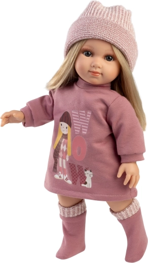 Llorens Elena realistische Puppe mit weichem Stoffkörper 35 cm