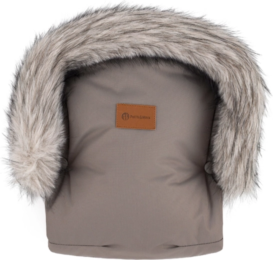 Kinderwagenhandschuhe Petite&Mars furry mocha mousse