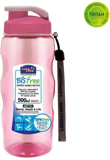 Bisfree Wasserflasche 500 ml Rosa