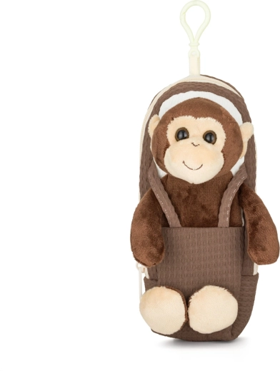 Plüsch-Etui Affe für Kinder