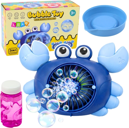 Krabben automatische Seifenblasenmaschine 2-in-1 für Badewanne und draußen