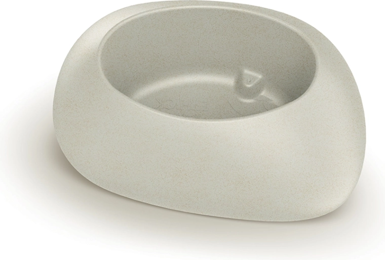 Blumentopf YEKE sandfarben oval Kunststoff