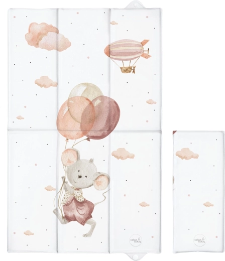 Ceba Baby Reise-Wickelunterlage Basic Mouse 80 × 50 cm