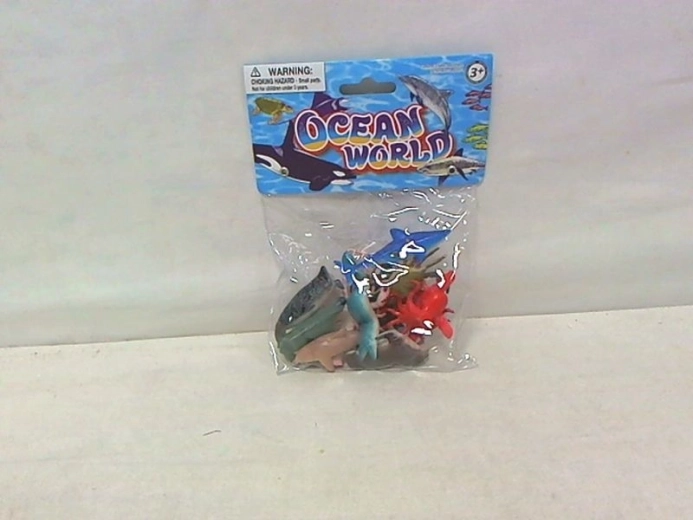Set mit Mini-Figuren von Meerestieren, 12 Stück