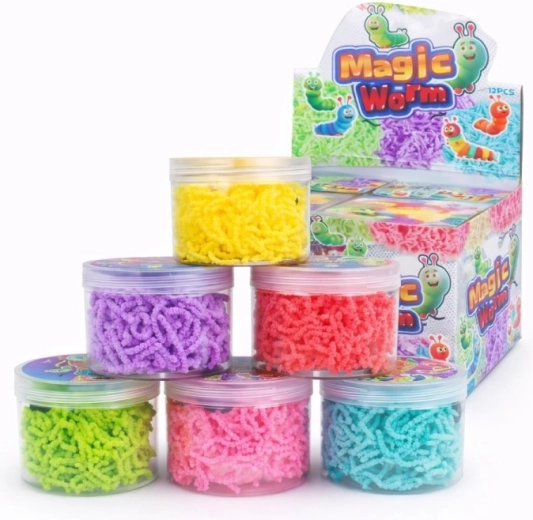 Magischer Wurm in der Röhre 8 cm – lustiges Anti-Stress-Spielzeug für Kinder