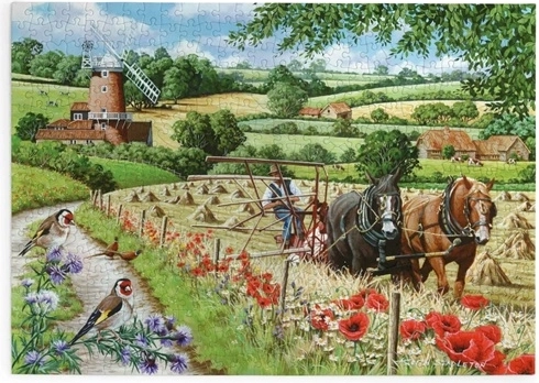 Puzzle House of Puzzles Weg zur Windmühle, 500 extra große Teile