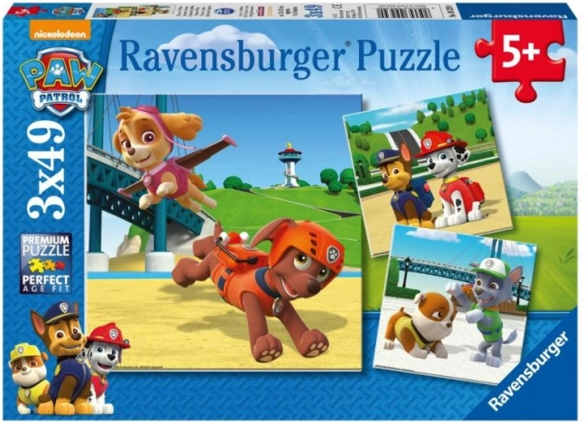 Ravensburger Puzzle Paw Patrol 3×49 Teile