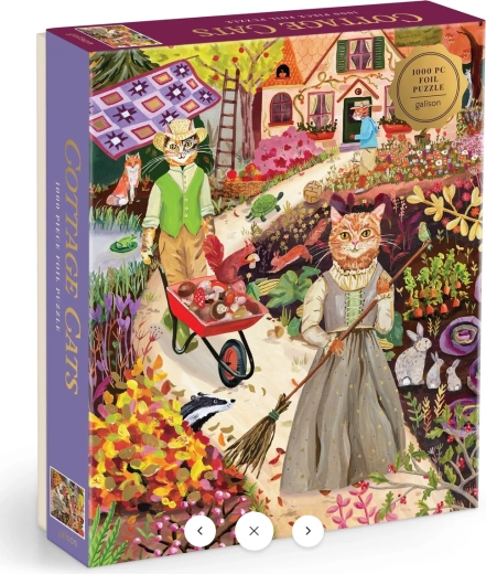 Galison metallisches Puzzle Katzen auf dem Land, 1000 Teile