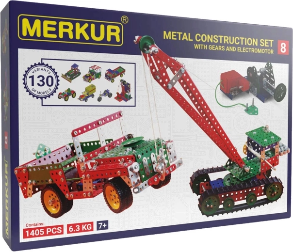 Merkur M8 großer Metallbaukasten mit 1414 Teilen