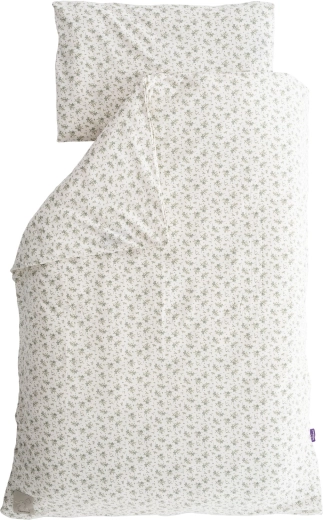 Träumeland Jersey-Bettwäsche Olive 100 × 135 cm + 40 × 60 cm