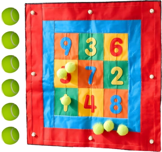 Masterkidz quadratische Klett-Zielscheibe STEM zum Werfen auf ein Ziel