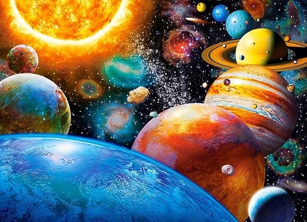 Puzzle Planeten und ihre Monde 300 Teile
