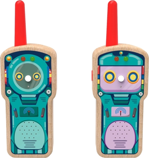 2Kids Toys Holz-Kinderfunkgeräte Roboter – 2 Stück