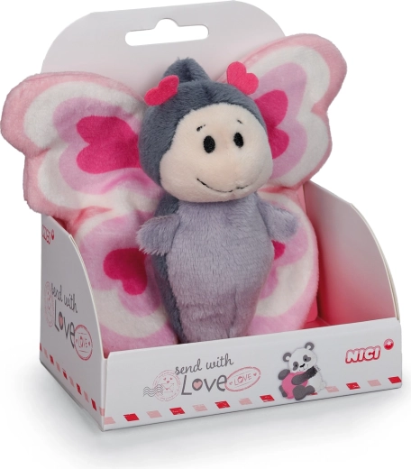 NICI Plüsch-Schmetterling Love in Geschenkbox 10 cm