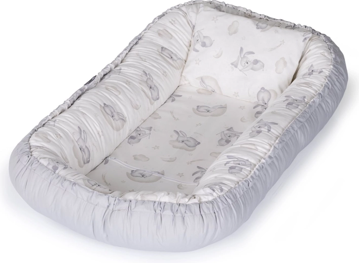 Chipolino Babynest Gray Bunny