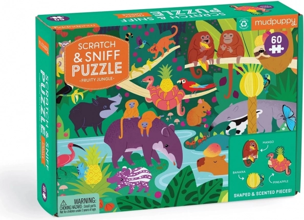 Mudpuppy Duftpuzzle Frucht-Dschungel, 60 Teile