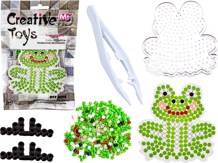 Bügelperlen mit Frosch-Schablone – 1 Stück