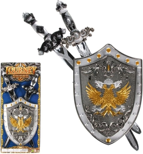Ritterset – 2 Schwerter und Schild 20 × 29 cm