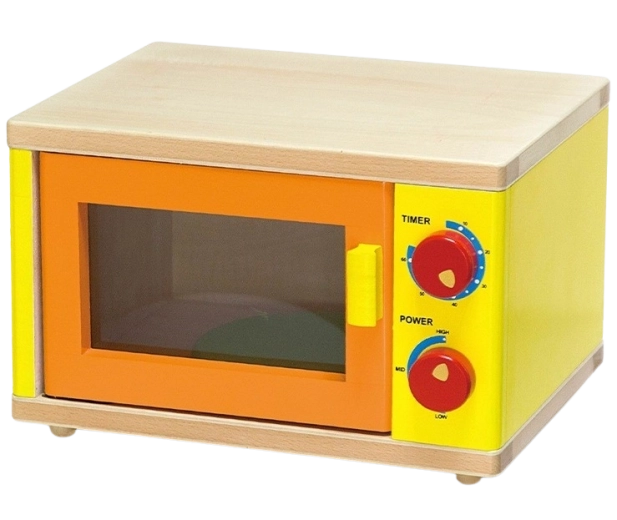 Babu Holz-Mikrowelle für Kinder