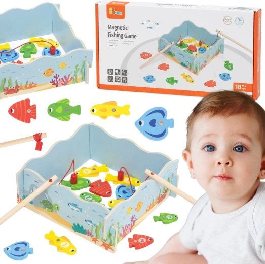 Holz-Magnet-Angelnspiel VIGA