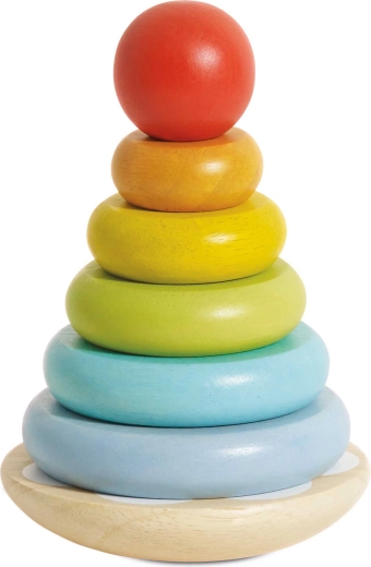 Le Toy Van Steckspiel-Turm Regenbogen